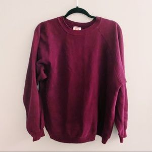 HANES Maroon Crewneck Sweater | Size XL